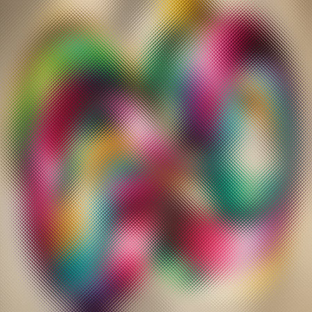 Abstract colorful swirl pattern on frosted glass texture with a heart shape. Clear details and vi...の写真素材