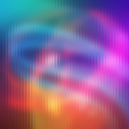 Vibrant abstract swirl of teal blue pink and orange with vertical lines. Clear details and vibran...