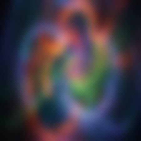 Frosted glass texture with a swirling abstract pattern of dark and vibrant colors. Clear details ...の写真素材