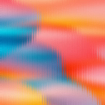 Soft abstract gradient background with blurred blue, pink, and orange hues in vertical lines.の写真素材