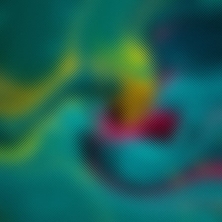 Frosted glass texture with abstract swirls of teal, green, yellow, and magenta. Clear details and...の写真素材