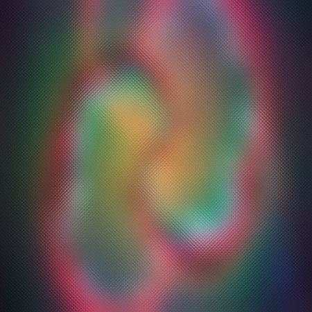 Diffused abstract color swirls on a dark frosted glass surface with soft light Clear details and ...の写真素材