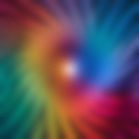 Frosted glass texture with vibrant rainbow swirls and a bright central light. Clear details and v...の写真素材