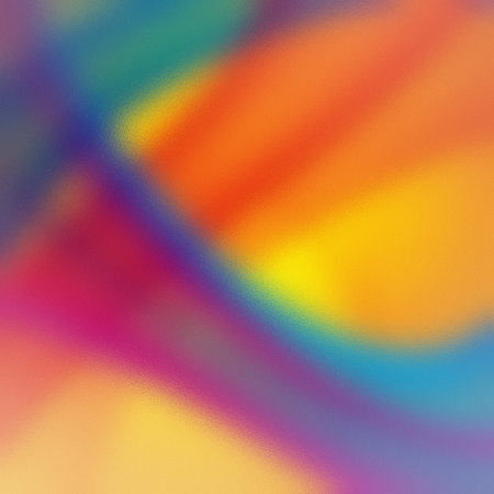 Frosted glass texture with blurred abstract swirling colors in orange yellow and purple