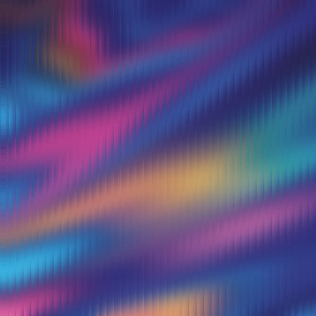 Blue purple abstract gradient waves with vertical lines texture in pink orange and yellow