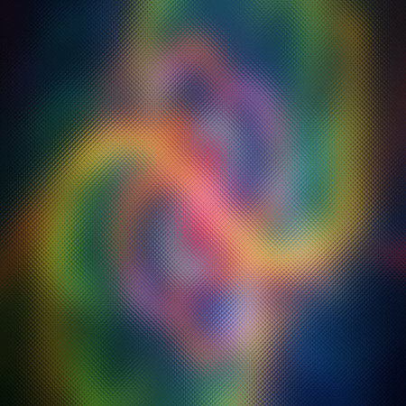 Category: showing abstract frosted glass texture with dark tones and colorful swirls keywords:...の写真素材