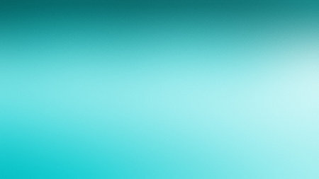 A bright teal and cyan gradient with a white light and subtle texture creates an abstract...の写真素材