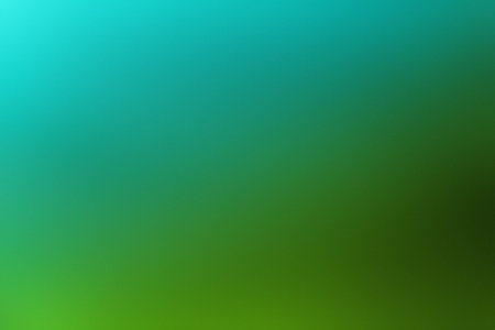 A blurred abstract background features a gradient from teal to deep green. Clear details and vibr...