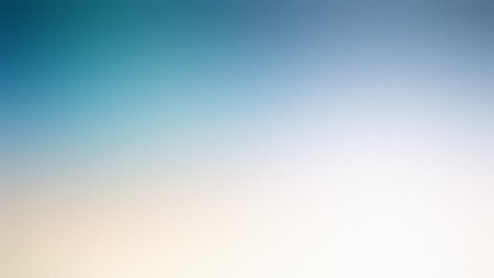 A soft gradient blends teal blue at the top with white and beige at the bottom. Clear details and...の写真素材