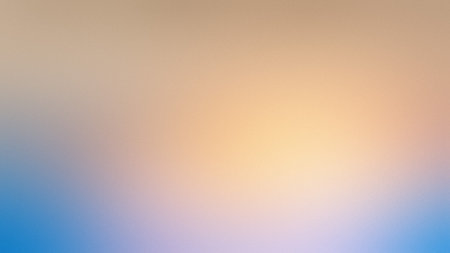 Background showing soft gradient background with blue and peach hues. High resolution image...の写真素材