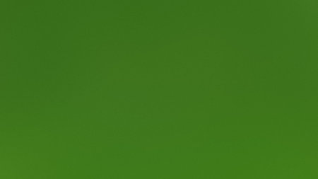 A solid deep green background with a subtle grain texture offers a simple, uniform backdrop.