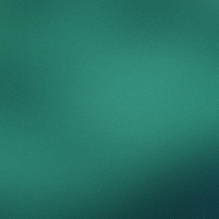A deep teal green gradient background with a subtle grain texture and smooth color shift.の写真素材