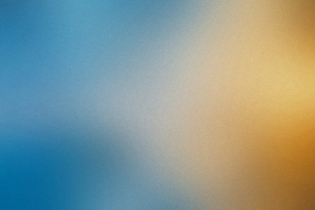 An abstract background featuring a smooth gradient from cool blue to warm orange with fine grain.