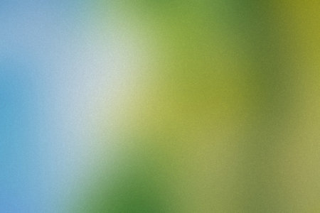 Blue, green, and yellow gradient with a light grain effect. Clear details and vibrant colors enha...の写真素材