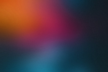 Vibrant abstract gradient with orange pink blue and dark gray blurred colors. Clear details and v...の写真素材