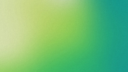 A soft gradient background transitions from light yellow to teal green with a subtle grain texture.の写真素材