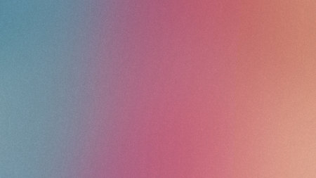 A gradient transitioning from teal to pink and orange with a fine grain texture. Clear details an...の写真素材