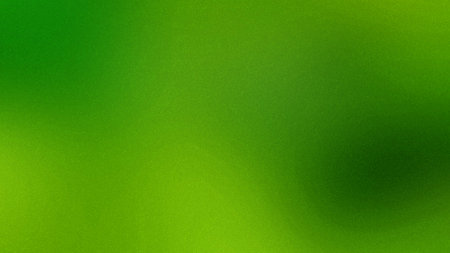 A soft green gradient background with a subtle grainy texture and blurred light effects.の写真素材