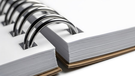 (391).png showing close up of open spiral bound notebook pages with metal rings. resolution...
