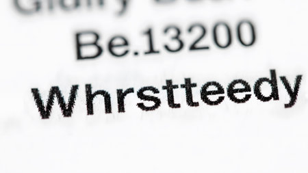 Numbers showing close up of printed text on paper with numbers.