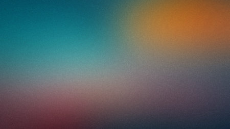 A vibrant abstract background with a gradient of teal and orange meeting deep purple and red...