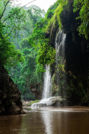 beautiful waterfall の写真素材