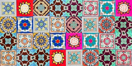 ceramic tiles patterns from Portugal の写真素材