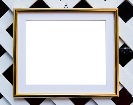 vintage frame  Elegant vintage gold gilded picture frame with beading