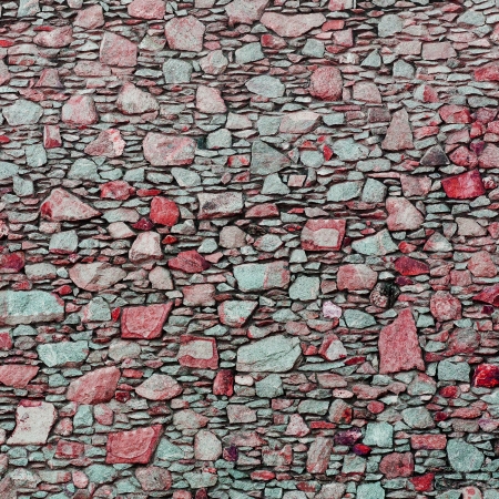 Pattern of old stone Wall Surfacedの写真素材