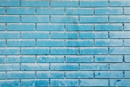 Sky blue brick wallの写真素材