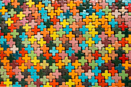 ceramic floor tiles closeup textureの写真素材