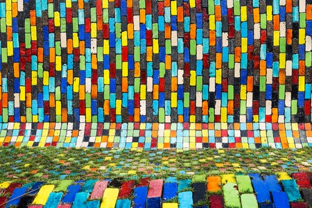 ceramic floor tiles closeup textureの写真素材