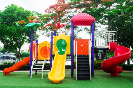 Colorful playgroundの写真素材
