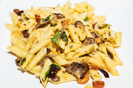 Macaroni Bolognese Typical Italian dish.の写真素材