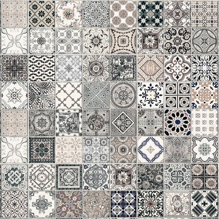 ceramic tiles patterns from Portugal.の写真素材