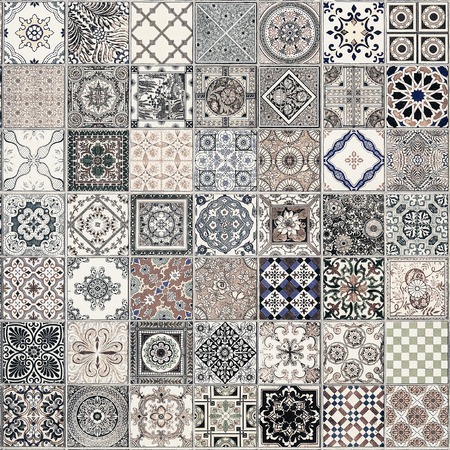 ceramic tiles patterns from Portugal.の写真素材