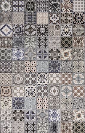 Ceramic tiles patterns from Portugalの写真素材
