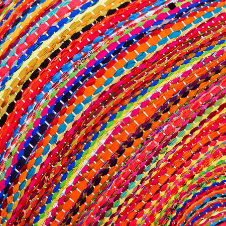 Colorful african peruvian style rug surface close up. More of this motif & more textiles in my port.の写真素材