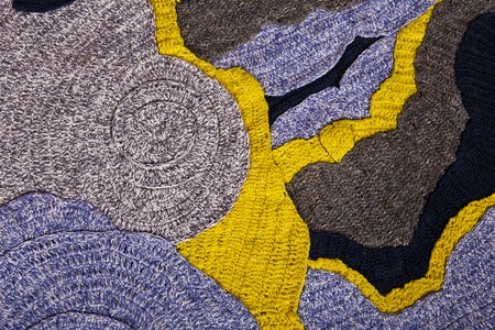 light natural linen texture for the backgroundの写真素材