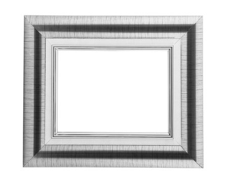 Picture frame retro on wall for background