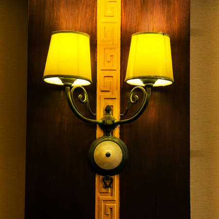 Luxury Chandelier in the room at hotelの写真素材