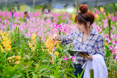Women's Orchid Researchers are exploring and documenting the characteristics of orchids in the...
