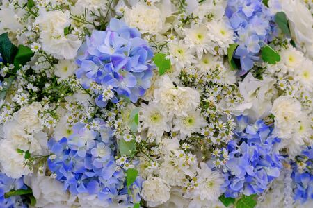 Beautiful flowers background for wedding scene Decorationの写真素材
