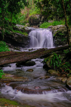 Waterfalls at Phu Soi Dao National Park, Thailandの写真素材