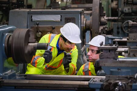 Factory control center of production with service teamの写真素材