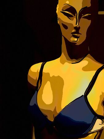 Shop mannequin illustrationの写真素材