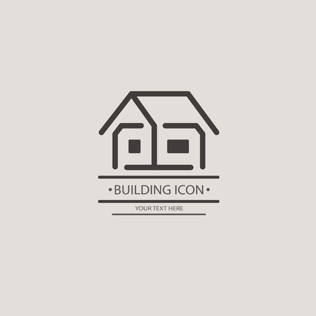 Little house. abstract composition. Template vector. Icon for your designのイラスト素材
