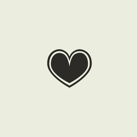 Romantic theme. Heart, Love, flat vector for your designのイラスト素材