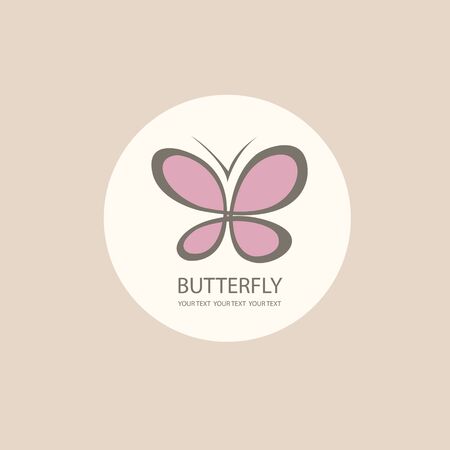 Sweet Butterfly. Vector icons pattern. flat design setのイラスト素材