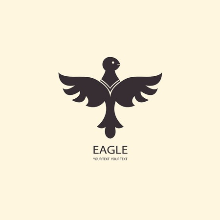 Eagle Silhouettes. Icons for your business. logo setのイラスト素材